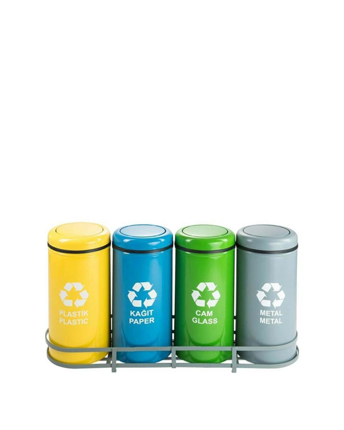 waste bin colored platform