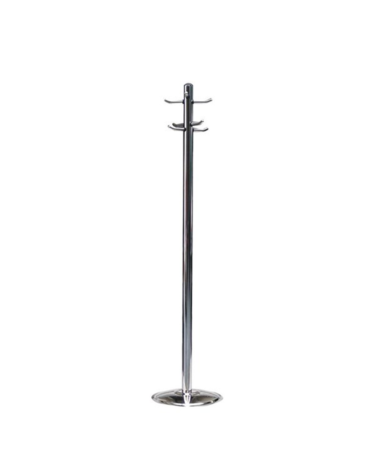 metal coat stand chromed plastik arm