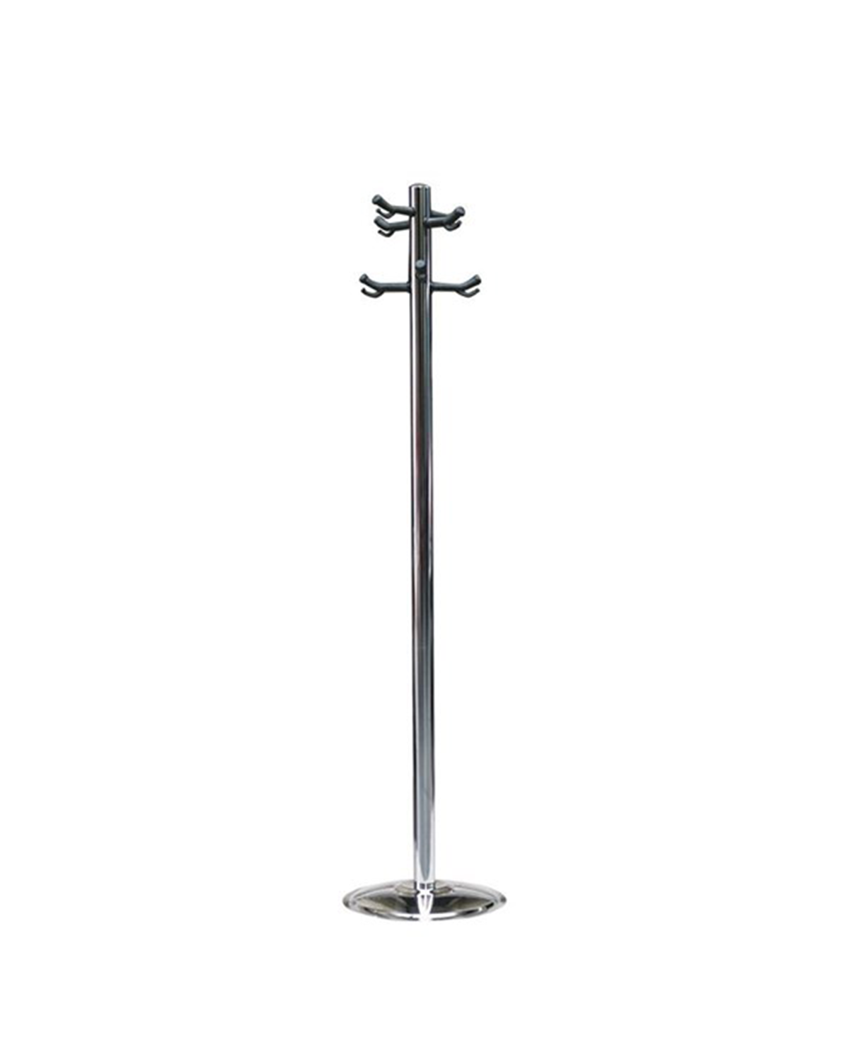 metal coat stand chromed plastik arm